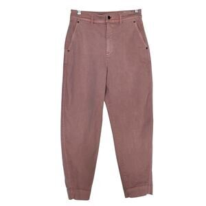 Gap Pink Relaxed Fit Stretch Classic Ankle High Rise Khaki Barrel Jeans Size 4